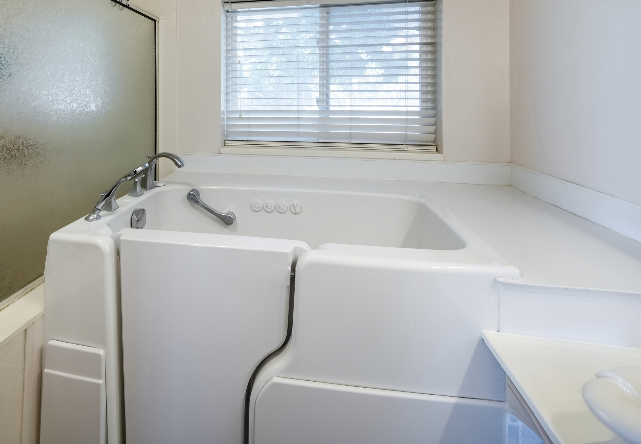 walk-in tub for an accessible bathroom; ADA bath